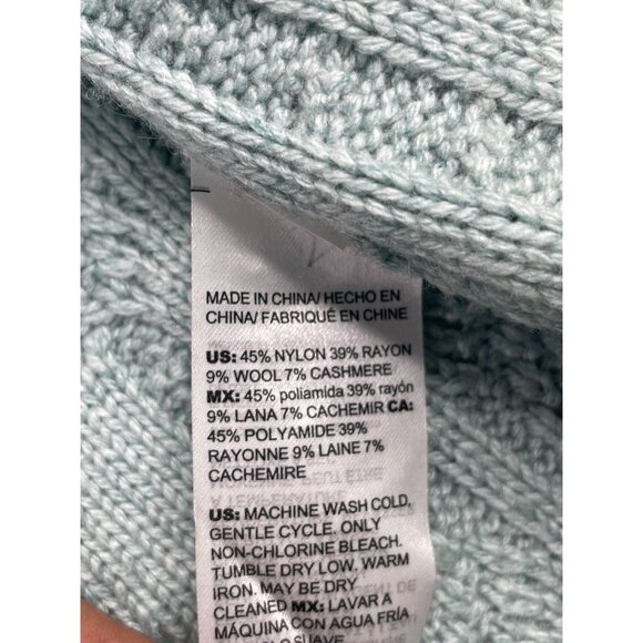 Chicos Open Cable Knit Cardigan size 2 (Large) Green - Picture 3 of 7